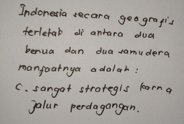 Keuntungan Letak Geografis Indonesia Adalah