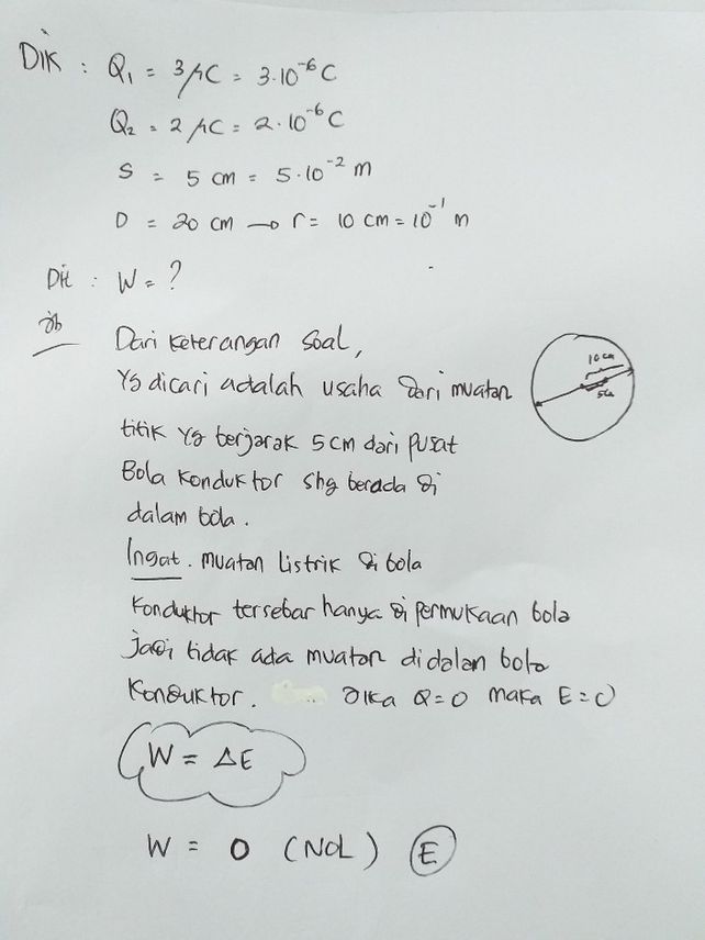 25 Sebuah Bola Konduktor Lihat Cara Penyelesaian Di Qanda