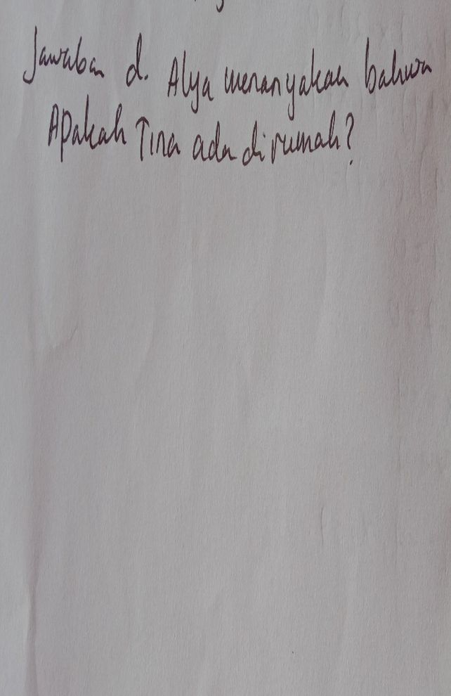 Alya Bertanya Tina Ada Di Lihat Cara Penyelesaian Di Qanda