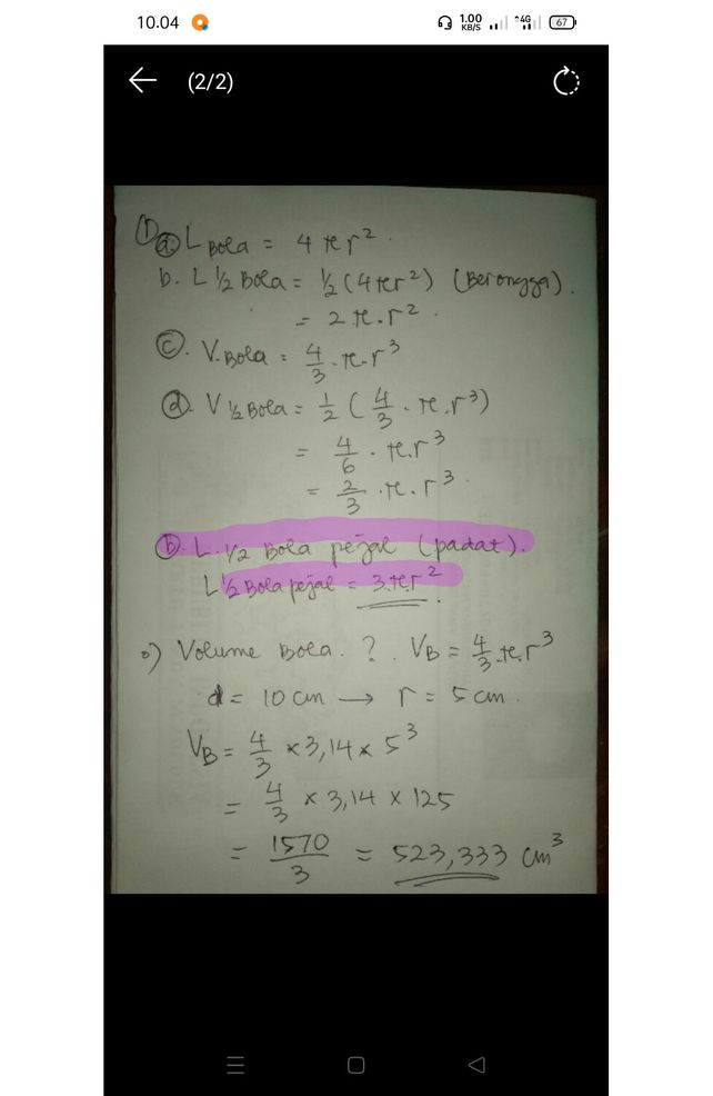 2 Hitunglah Volume Sebuah Lihat Cara Penyelesaian Di Qanda