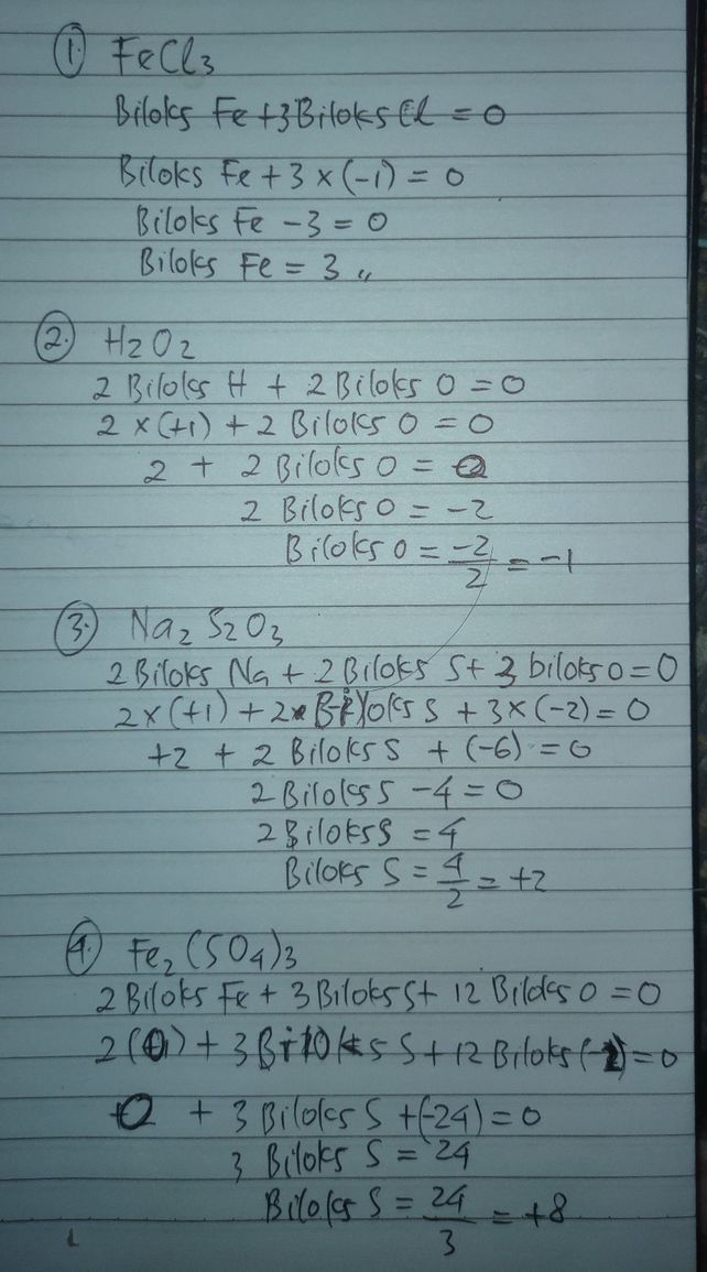 Tentukan Bilangan Oksidas Lihat Cara Penyelesaian Di Qanda