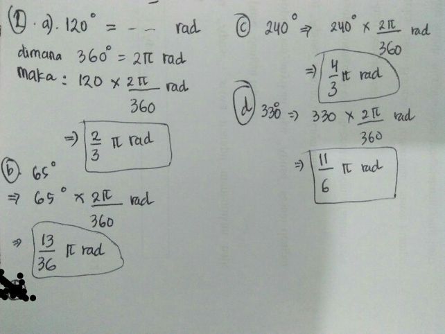 2 Ubahlah Satuan Sudut Be Lihat Cara Penyelesaian Di Qanda
