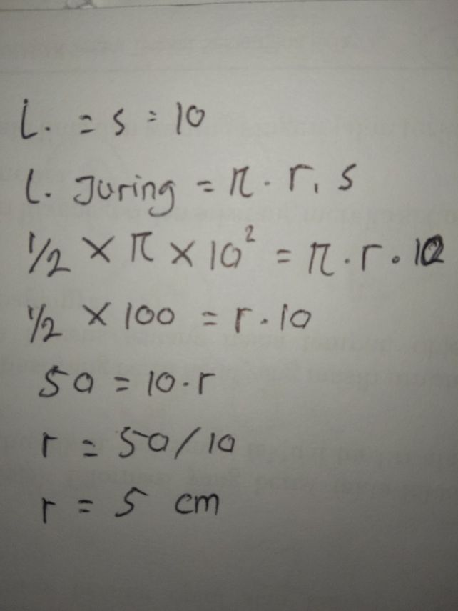 Sebuah Kerucut Tanpa Alas Lihat Cara Penyelesaian Di Qanda