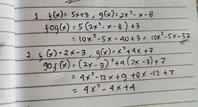 1 Jika F X 5x 3 Dan G X 2x See How To Solve It At Qanda