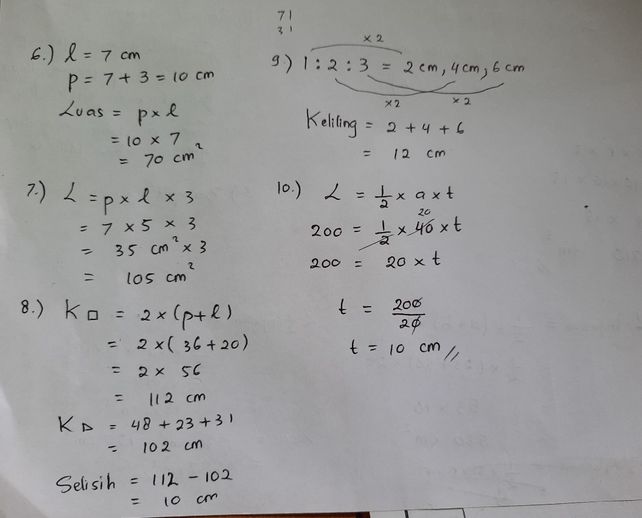 27++ Keliling sebuah persegi yang luasnya 64 cm persegi adalah info