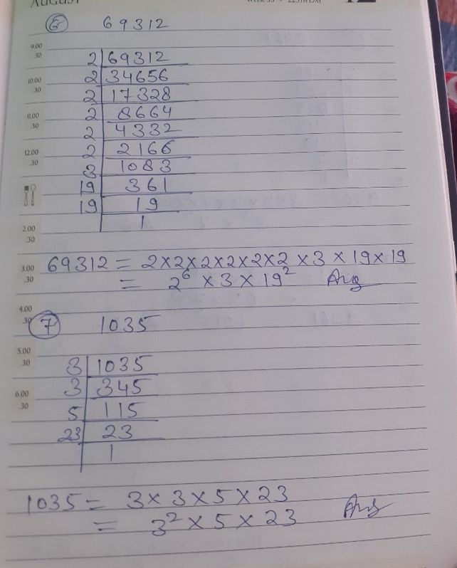 Prime Factorization Of 361 Find The Hcf Of The Following By Prime