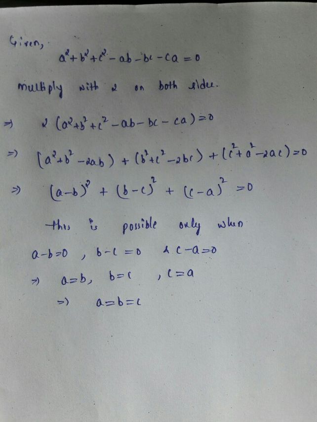 Example 9 If b2c2 Ab Ca0 See How To Solve It At Qanda Example 9 If b2c2 Ab Ca0 See How To Solve It At Qanda