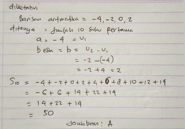 Jika Diketahui Barisan Ar Lihat Cara Penyelesaian Di Qanda