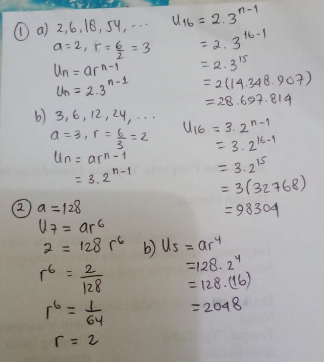 1 Tentukan Rumus Suku Ken Lihat Cara Penyelesaian Di Qanda