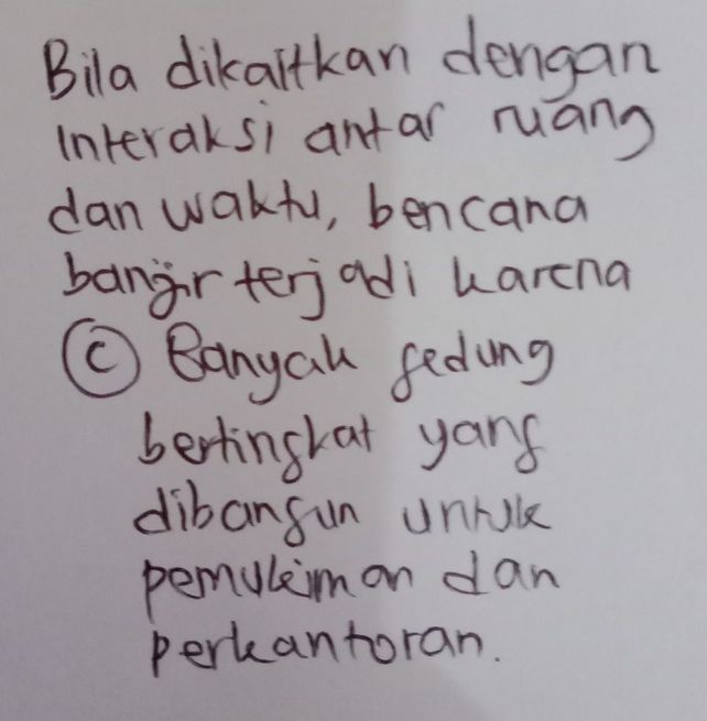 Interaksi Antar Ruang Dan Waktu