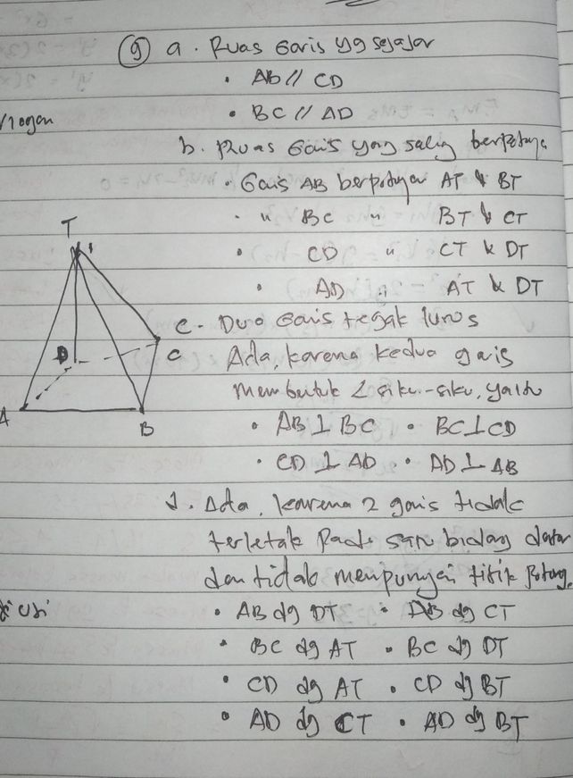 Sebutkan Pasangan Garis Descubre Como Resolverlo En Qanda