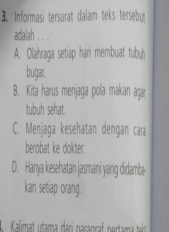 Dengan Tubuh Yang Sehat Kita See How To Solve It At Qanda