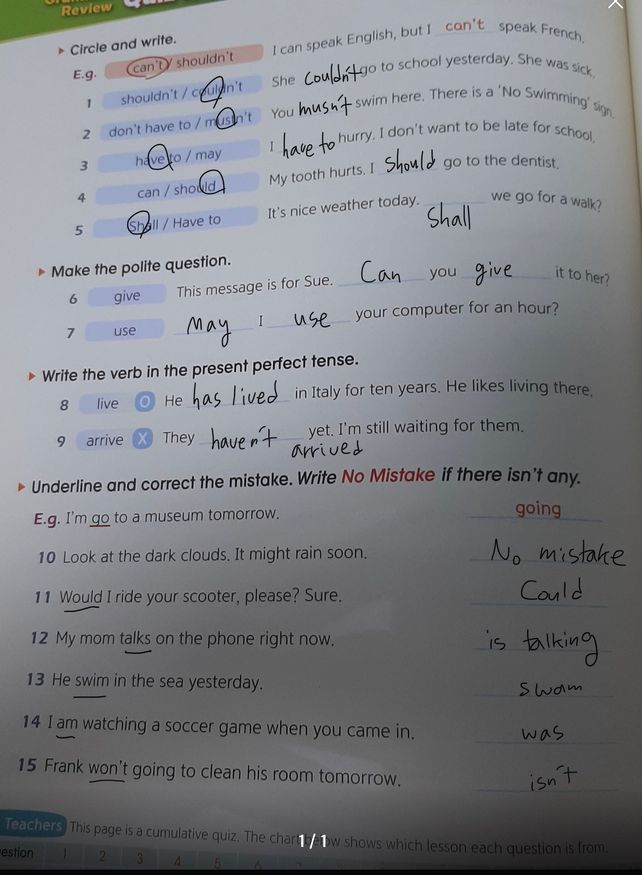 Grammar Quiz 11 Review Circle See How To Solve It At Qanda Grammar Quiz 11 Review Circle See How To Solve It At Qanda