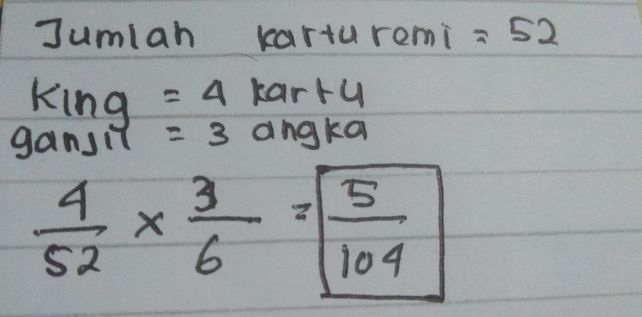 Sebuah Kartu Diambil Seca Lihat Cara Penyelesaian Di Qanda