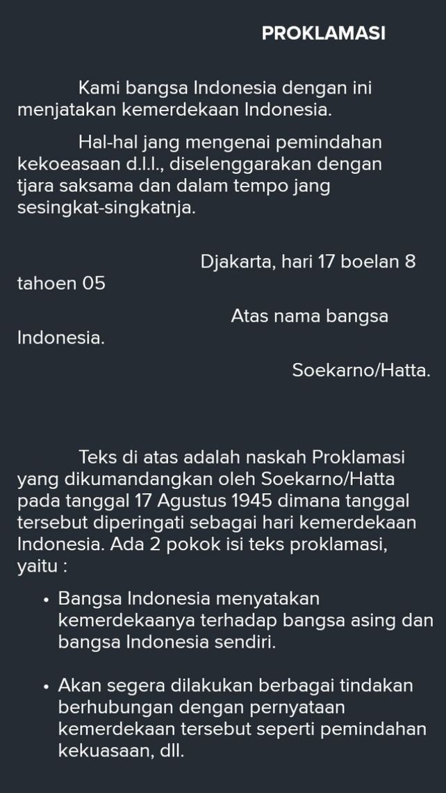Dimana Proklamasi Kemerdekaan Indonesia Dikumandangkan