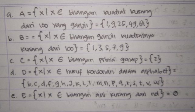 4 Nyatakan Himpunan Beri Descubre Como Resolverlo En Qanda