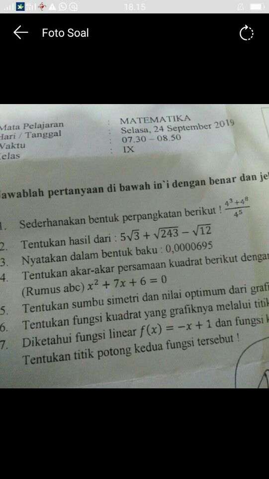 Tentukan Akar Akar Persamaan See How To Solve It At Qanda Tentukan Akar Akar Persamaan See How To Solve It At Qanda