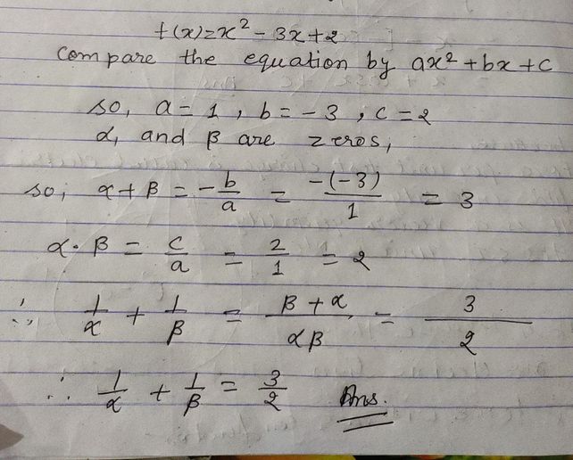 If A B Are The Zeros Of The P See How To Solve It At Qanda