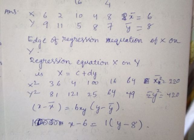 E1 Find Out The Regression Eq See How To Solve It At Qanda