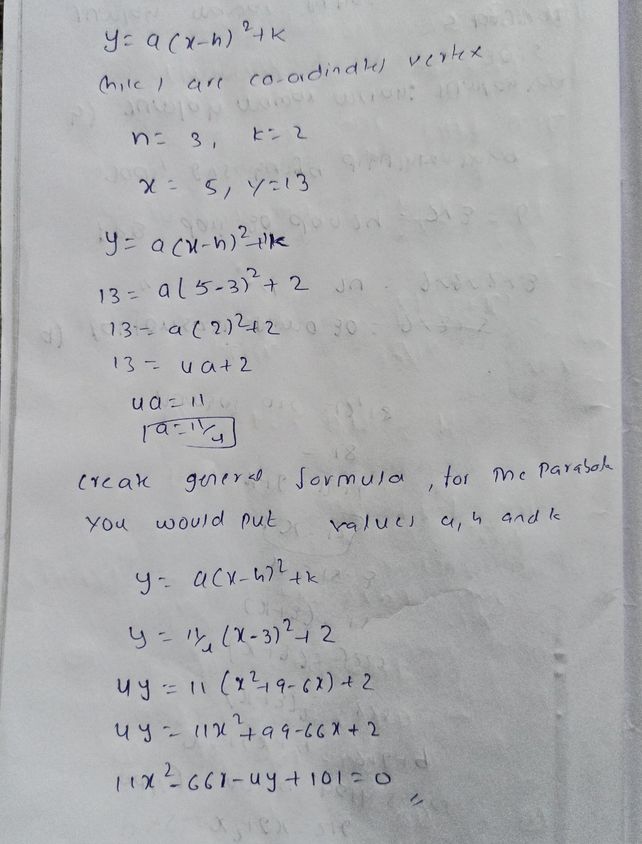 What Is The Equation Of A Par See How To Solve It At Qanda