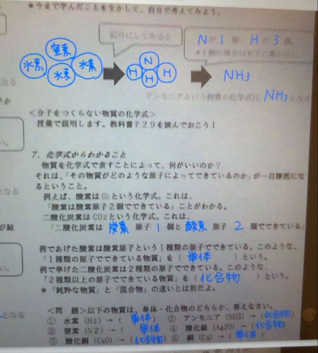 分子 を 作ら ない 物質