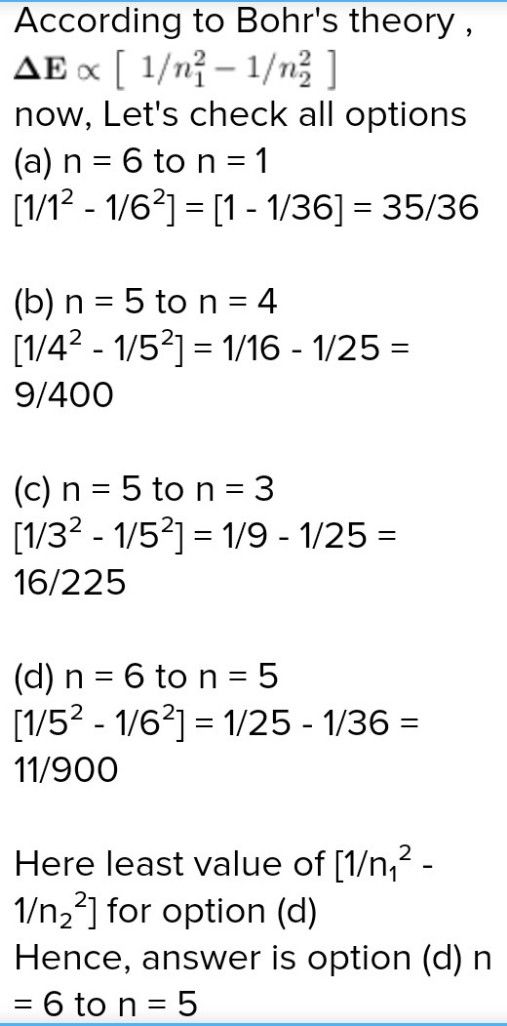 7 Acco1d111g To Bohr Theory W See How To Solve It At Qanda