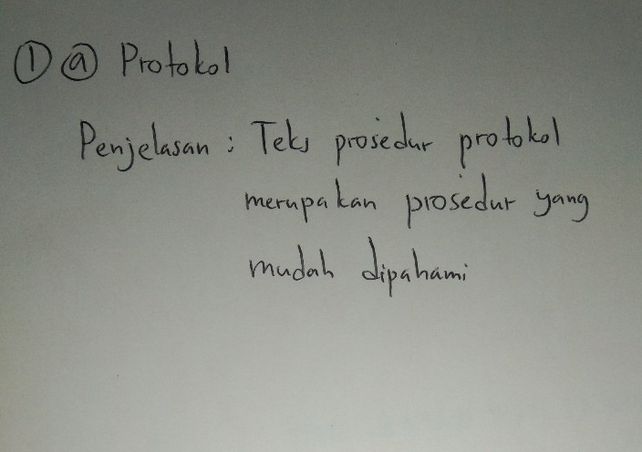 Teks Prosedur Protokol Adalah