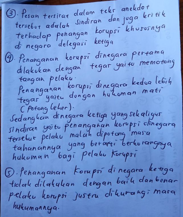 Contoh Teks Anekdot Tentang Korupsi Di Seluruh Dunia