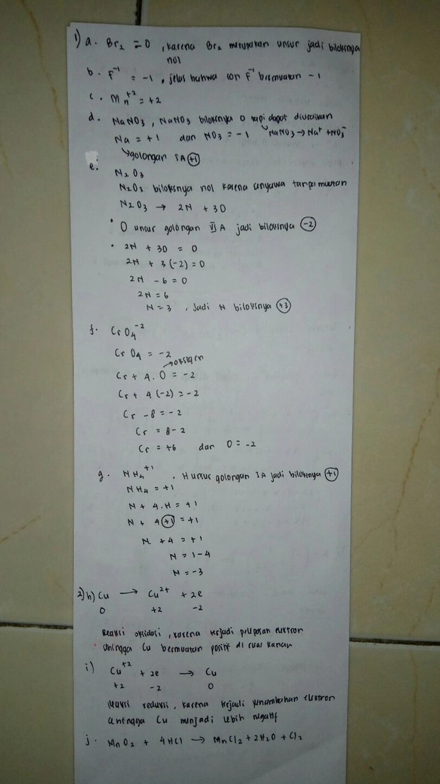 1 Tentukan Bilangan Oksid Lihat Cara Penyelesaian Di Qanda