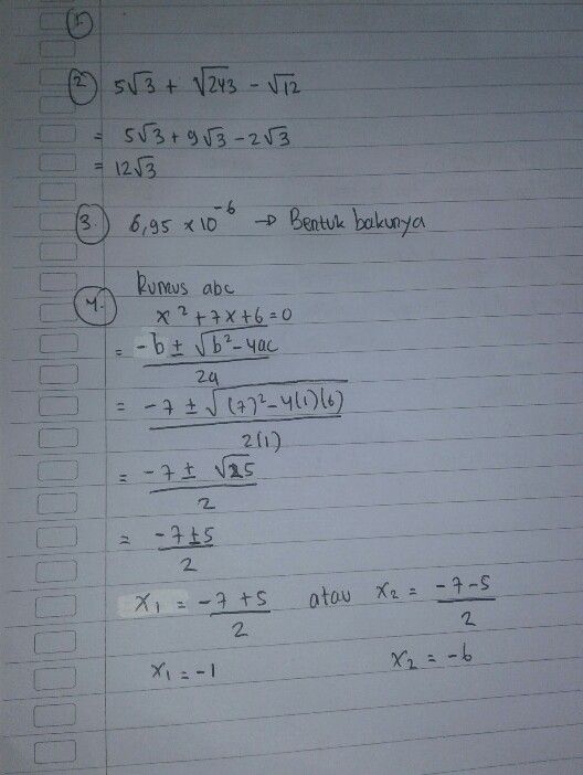 Tentukan Akar Akar Persamaan See How To Solve It At Qanda