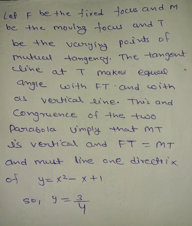 Consider Two Parabola Yx2 X1 See How To Solve It At Qanda