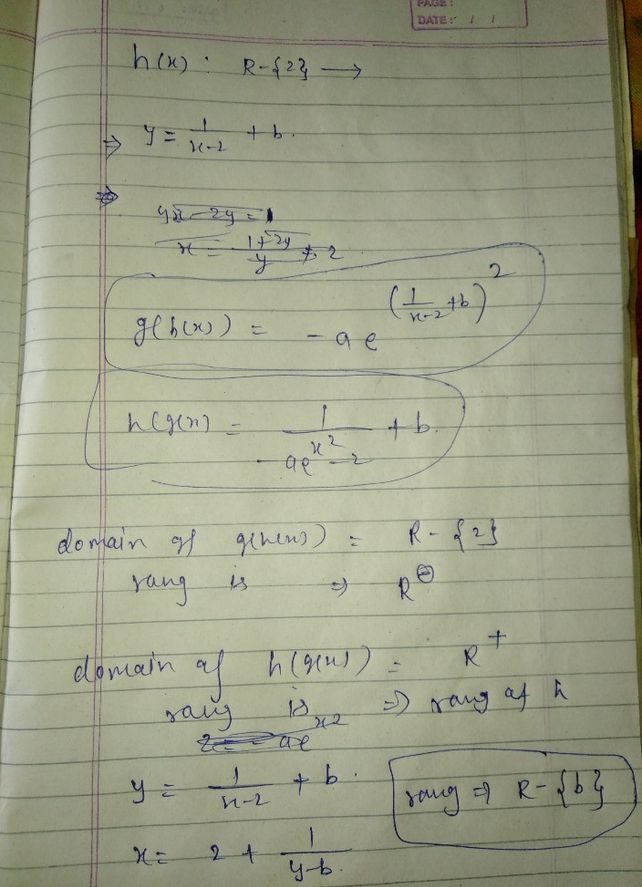 Gx Aex2 2 Xr And Hxdfrac1x 2b See How To Solve It At Qanda