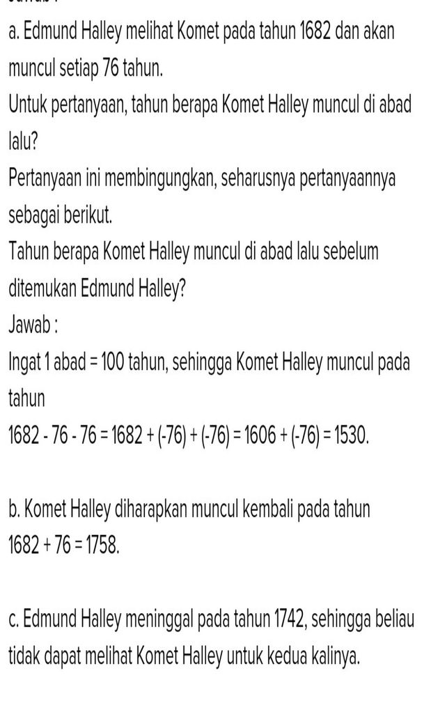 Komet Yang Muncul Setiap 76 Tahun Studi Indonesia