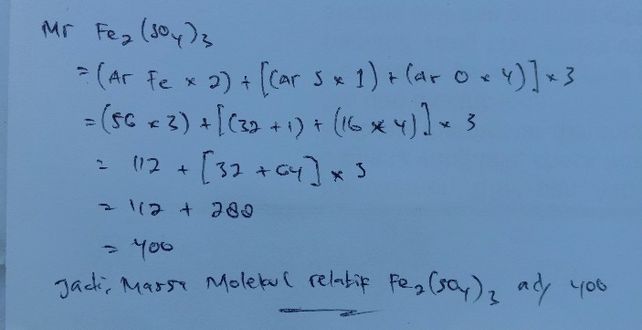 Bila Massa Atom Relatif 1 Lihat Cara Penyelesaian Di Qanda