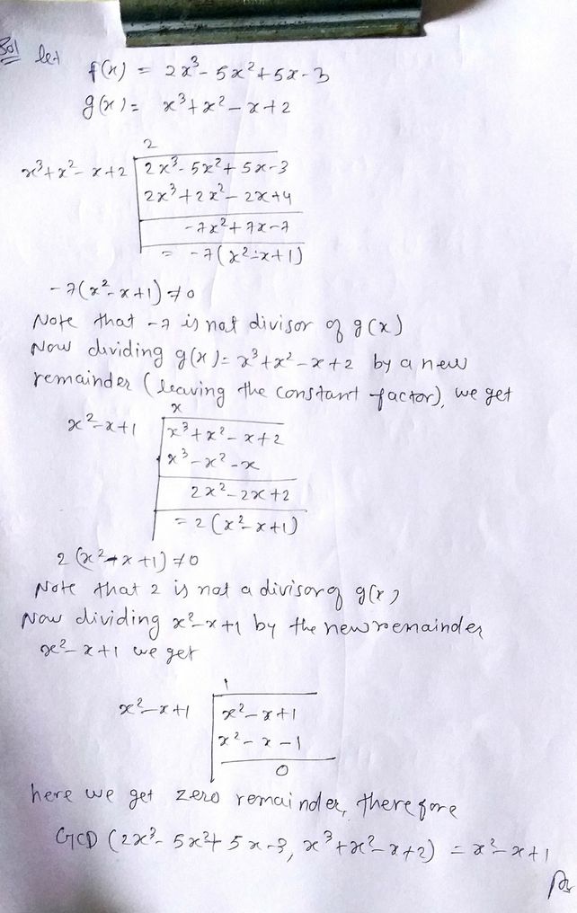 Find The Cd Of The Polynomial See How To Solve It At Qanda