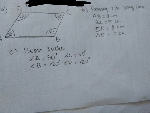 2 Pada Jajargenjang Abcd Lihat Cara Penyelesaian Di Qanda