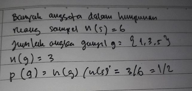 Sebuah dadu dilempar seka... Lihat cara penyelesaian di QANDA