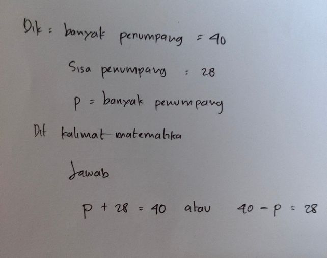 0 Suatu bus yang 40 penum... Lihat cara penyelesaian di QANDA