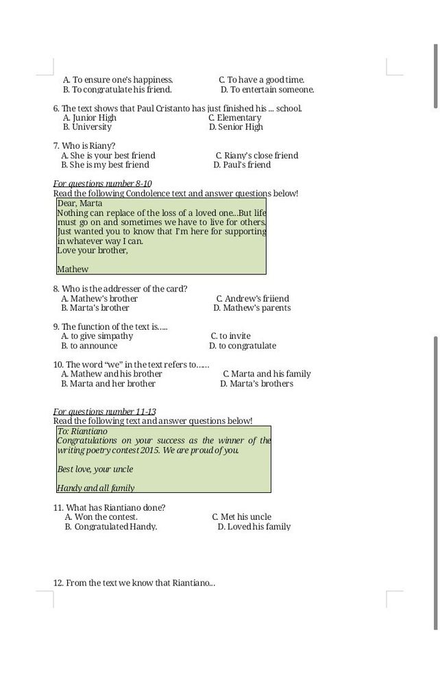 A The Writer And The Reader C See How To Solve It At Qanda