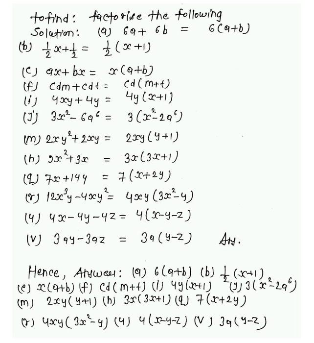 2 Factorise The Following 6a6 See How To Solve It At Qanda 2 Factorise The Following 6a6 See How To Solve It At Qanda