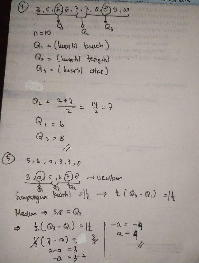 5 Simpangan Kuartil Dari Lihat Cara Penyelesaian Di Qanda
