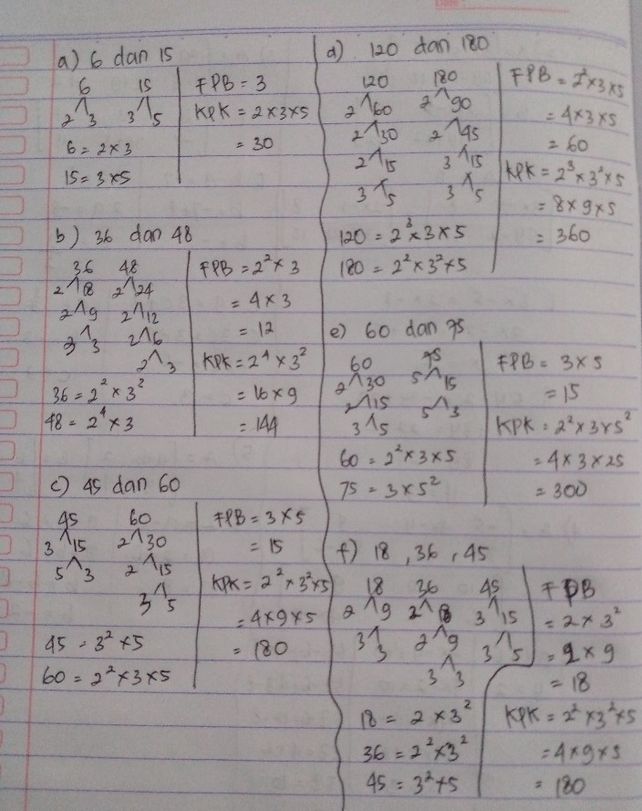 Tentukan Fpb Dan Kpk Dari Lihat Cara Penyelesaian Di Qanda