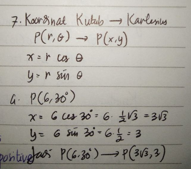 Tentukan Koordinat Kutub Lihat Cara Penyelesaian Di Qanda