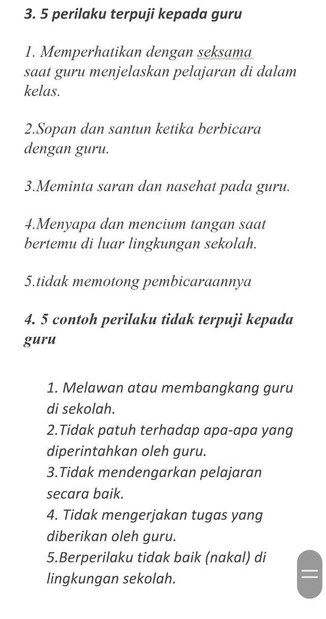 1 Sebutkan 5 Perilaku Ter Lihat Cara Penyelesaian Di Qanda