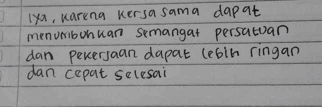 5 Kerja Sama Merupakan Fa Lihat Cara Penyelesaian Di Qanda