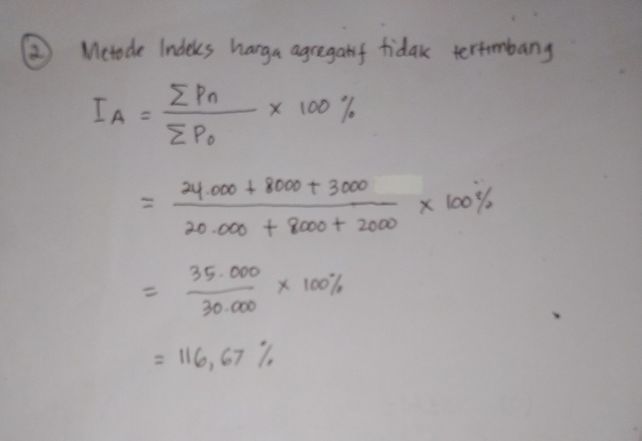 Metode Perhitungan Indeks Lihat Cara Penyelesaian Di Qanda