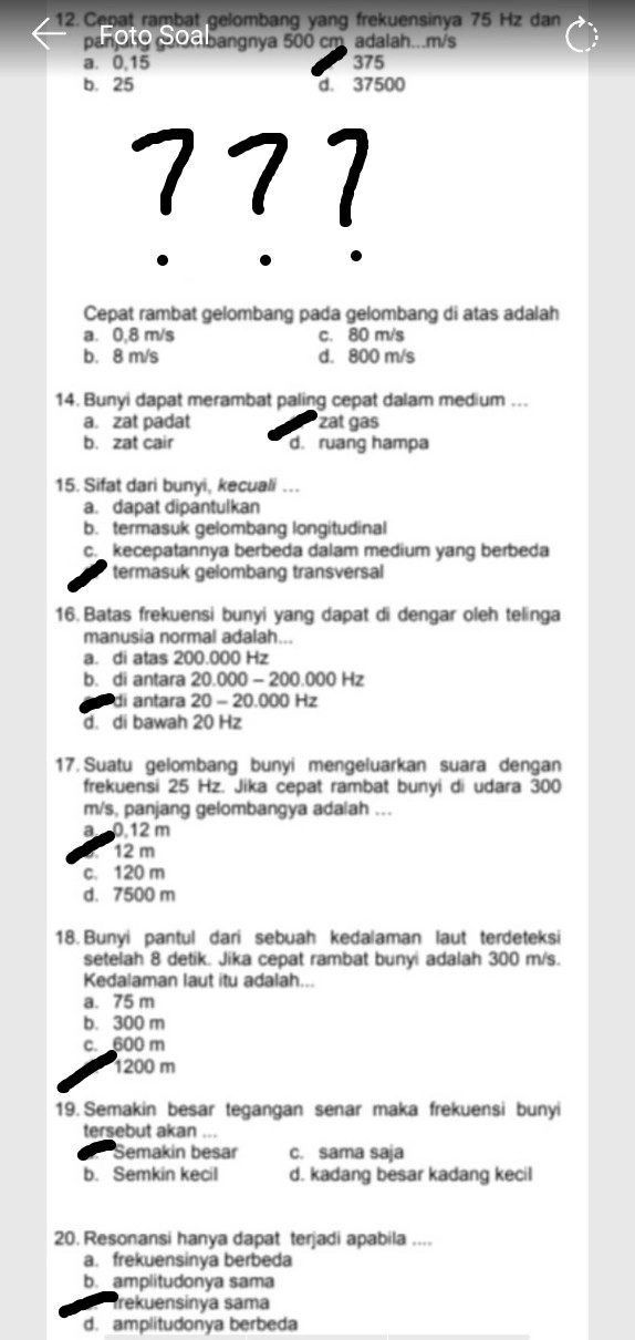 12 Cepat Rambat Gelombang Lihat Cara Penyelesaian Di Qanda