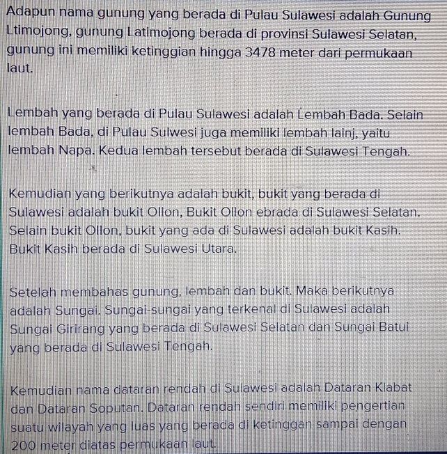 Nama Dataran Rendah Pulau Sulawesi Adalah Nama Dataran Rendah Pulau Sulawesi Adalah
