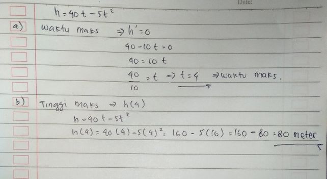 4 Lintasan Sebuah Peluru Lihat Cara Penyelesaian Di Qanda
