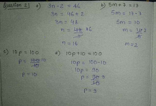 Q2 Solve The Equation See How To Solve It At Qanda